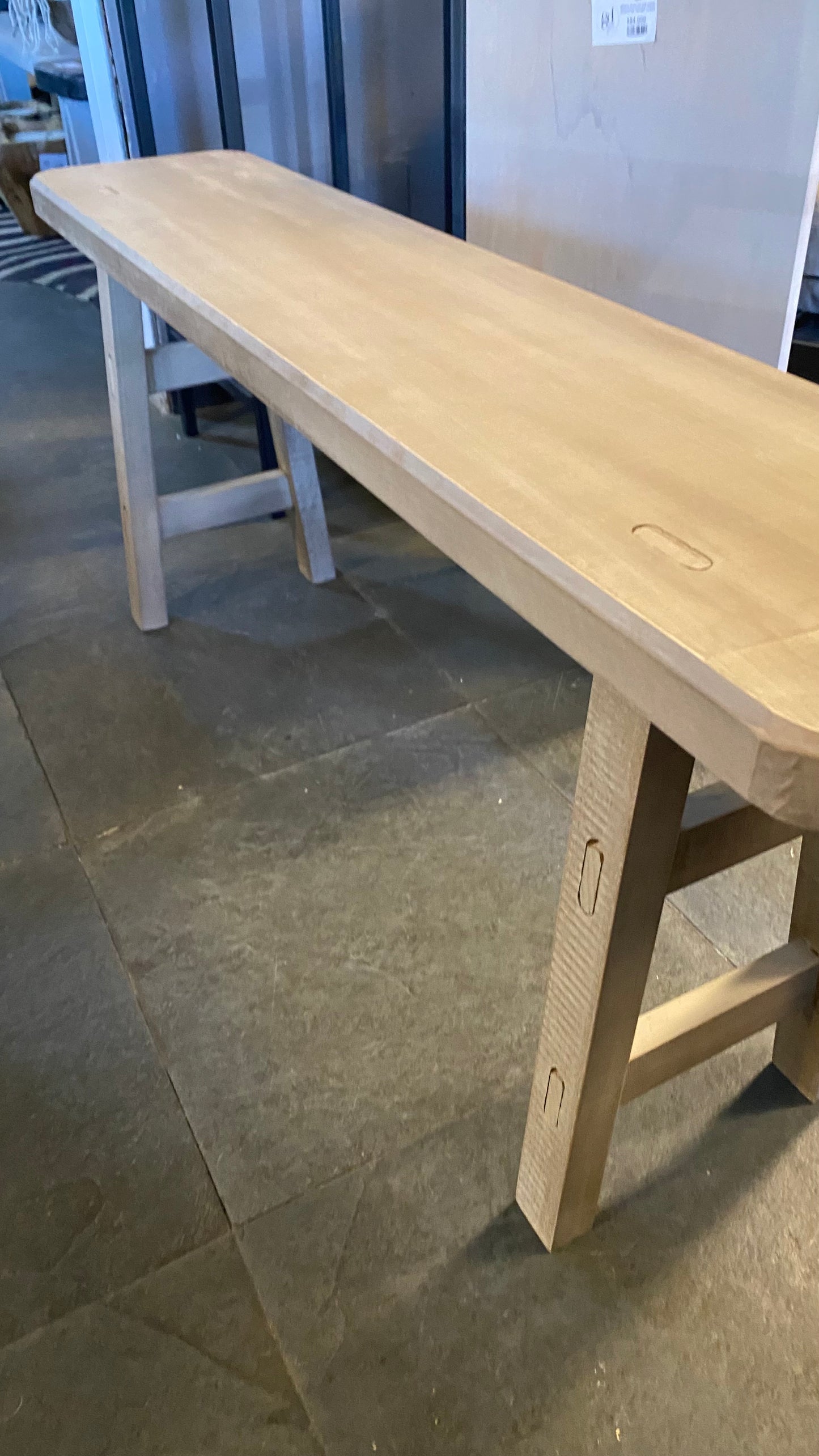 Banqueta tere 110x23x45 teñido rústico