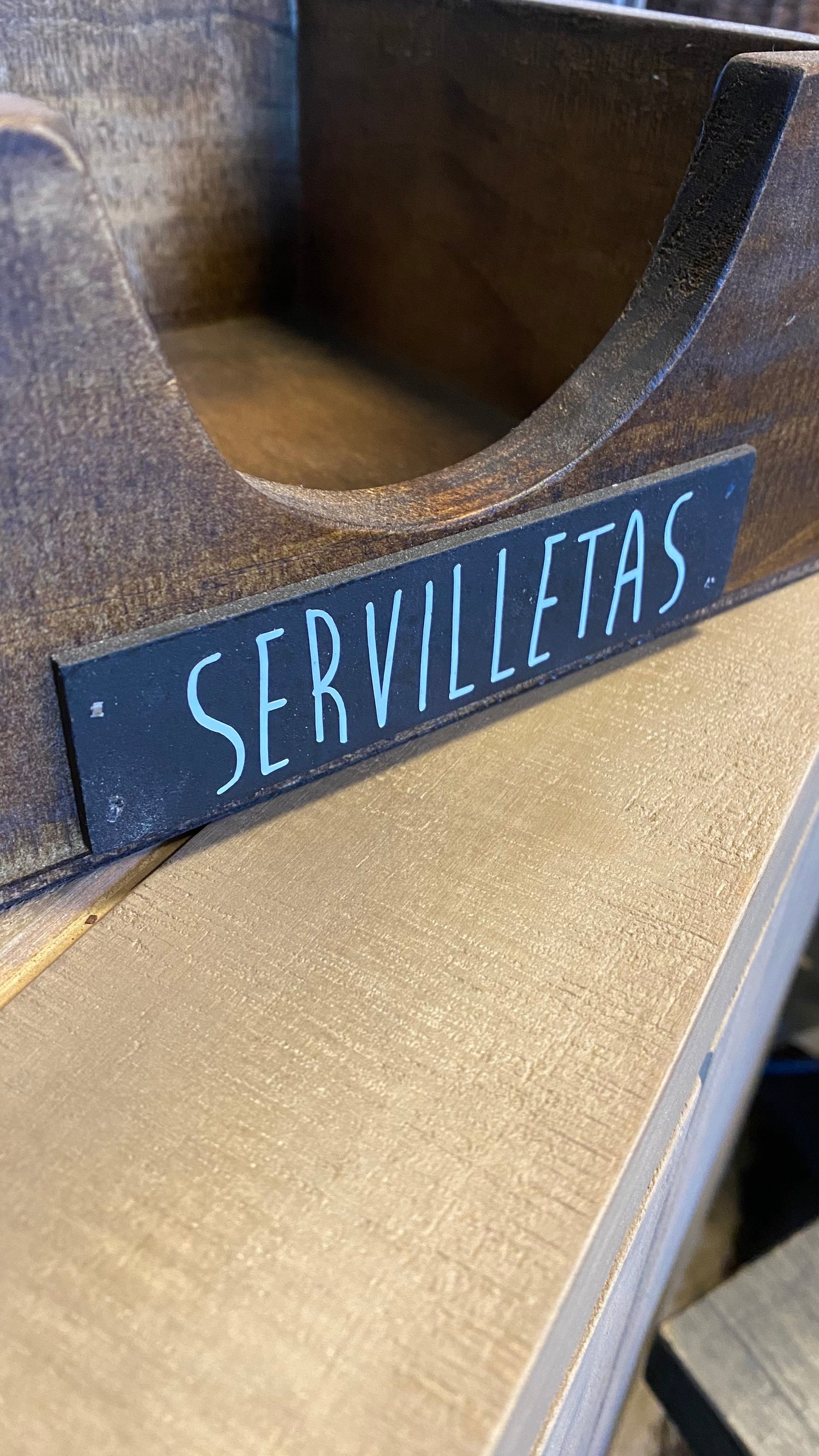Servilletero teñido Café