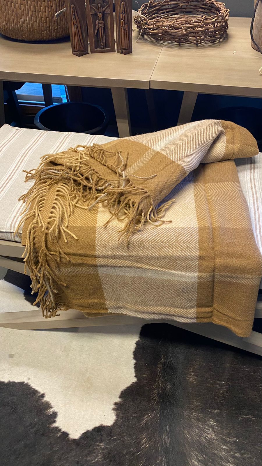 Manta 130x170 Café beige