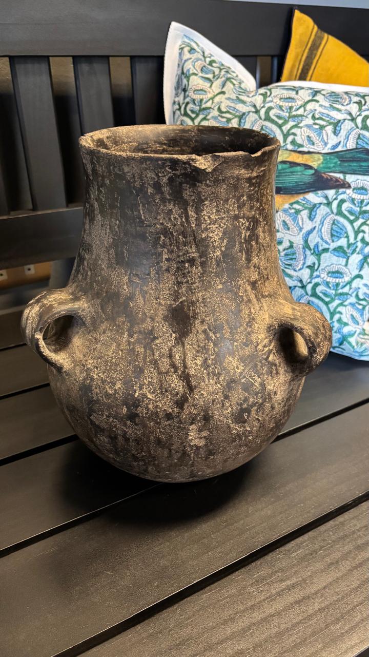 Vasija ceramica envejecida l diseño 9