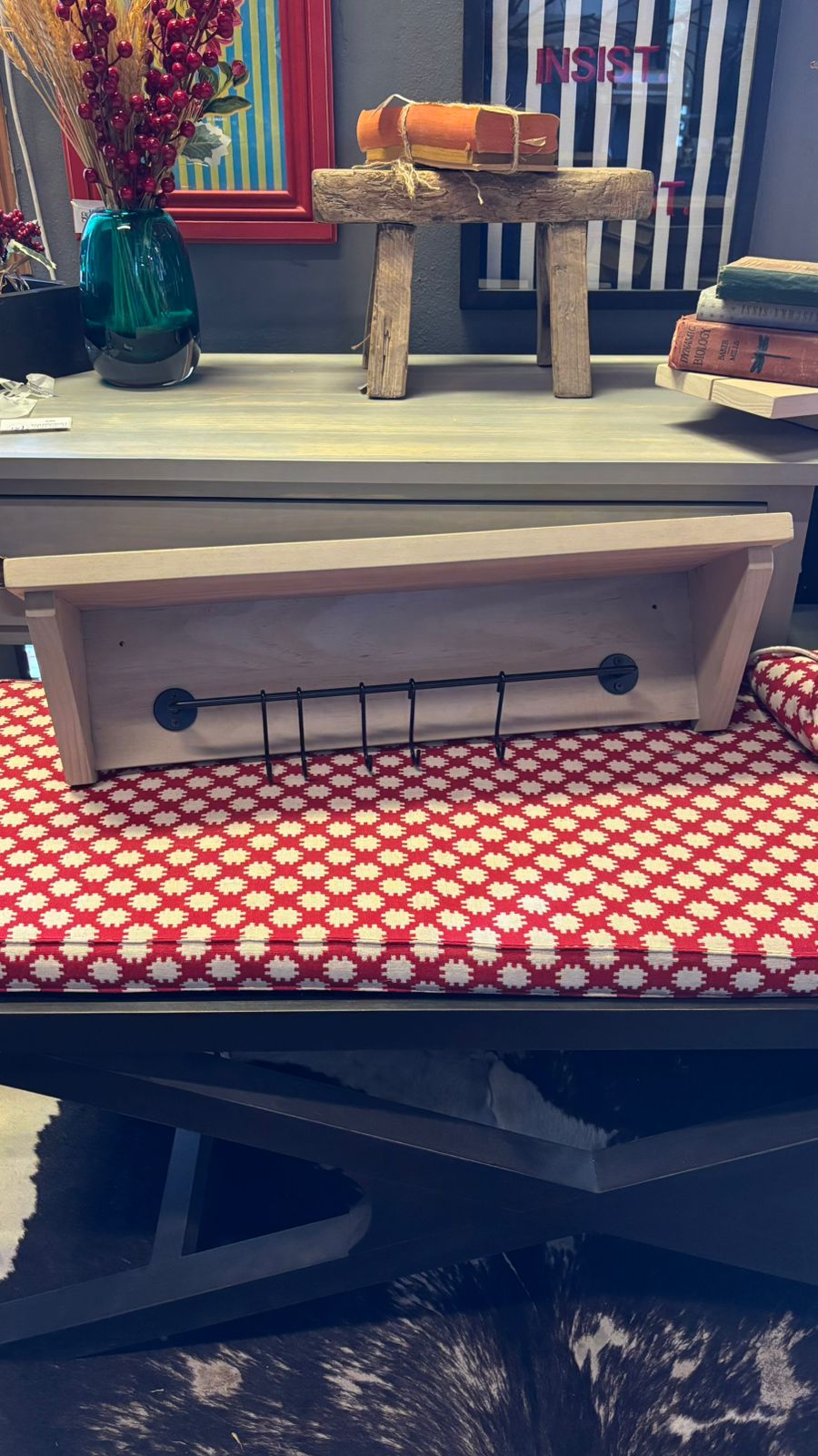 Repisa carola 58x16x15 teñido rústico