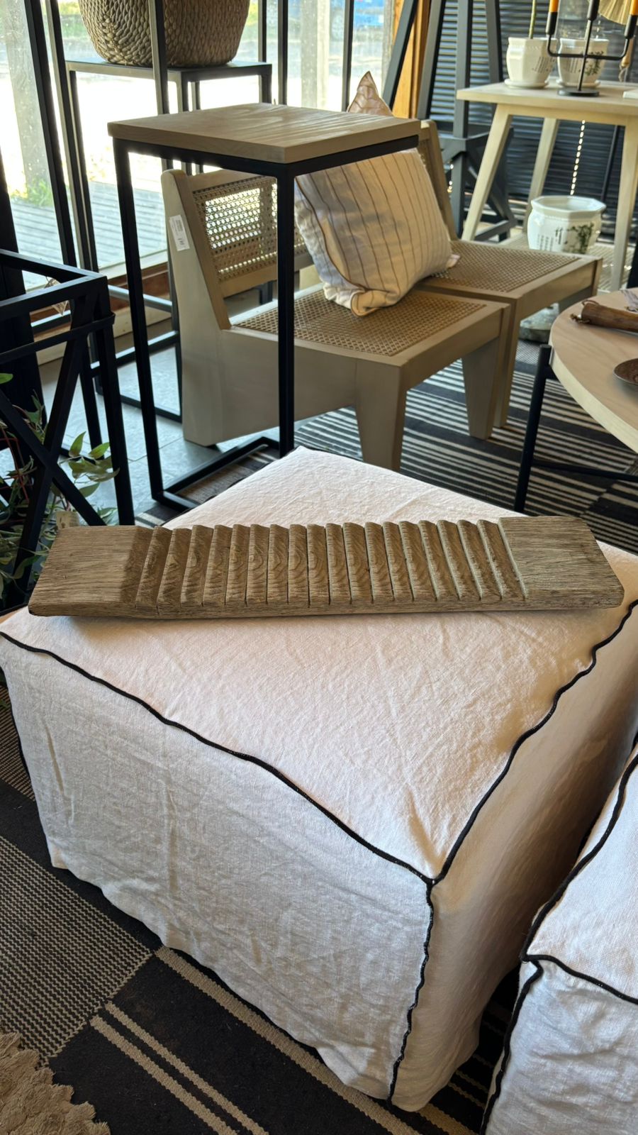 Tabla de lavar mader antigua 55x14