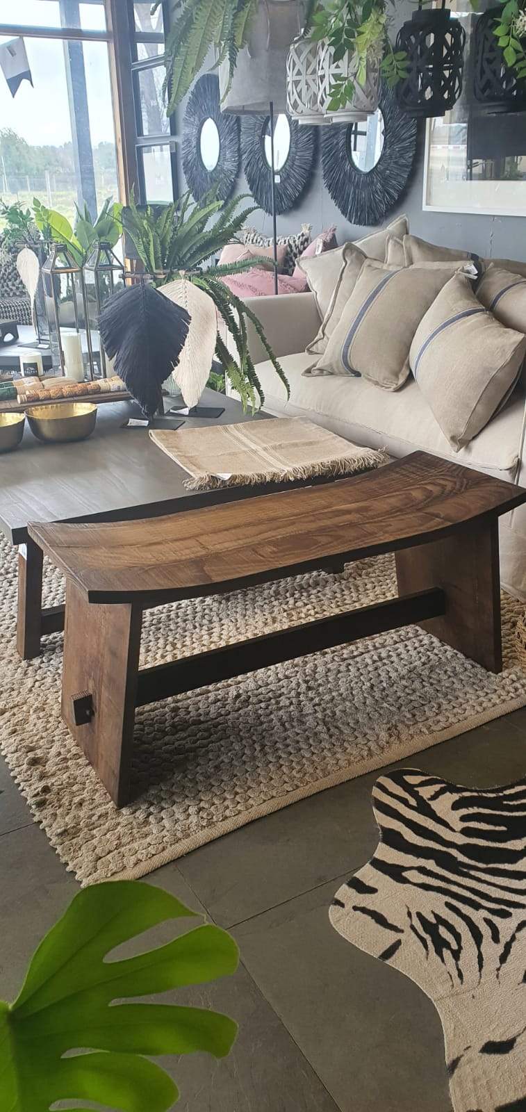 Huanco largo teñido Café 100x38x45