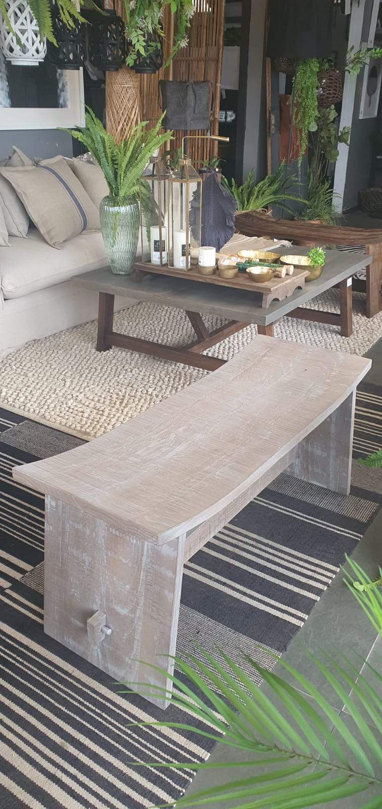 Huanco largo pátina clara 100x38x45