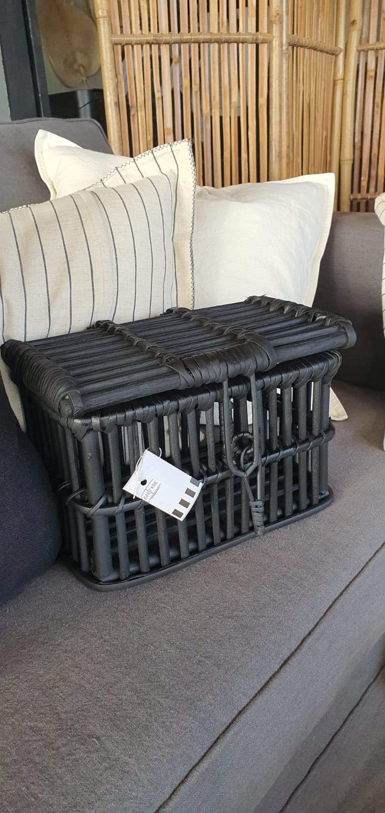 Baúl rattán s negro