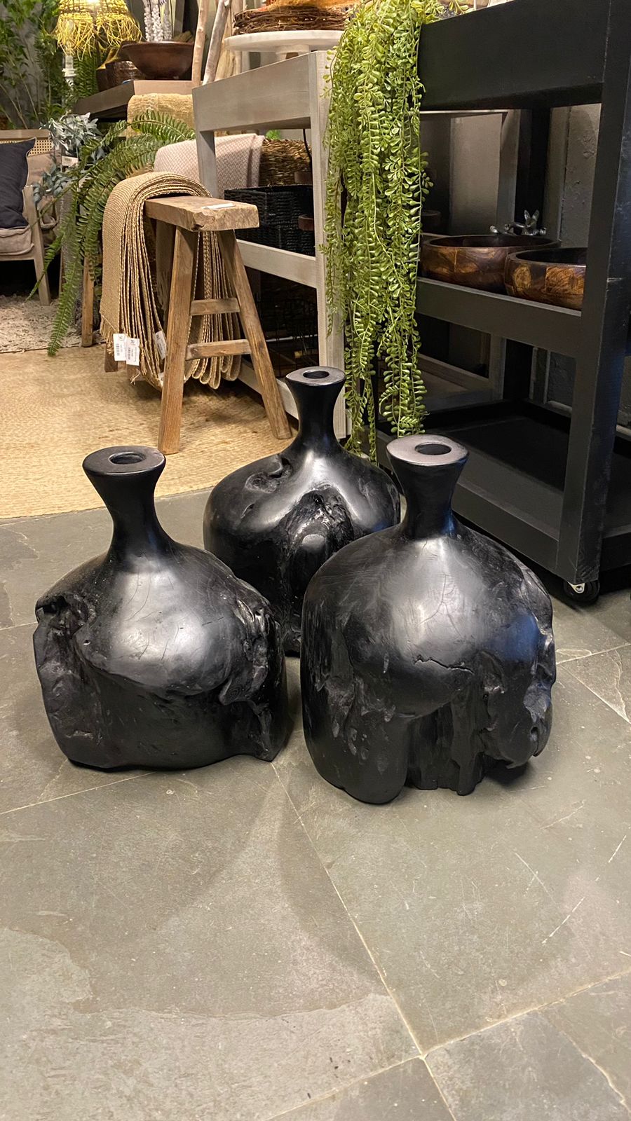 Botellón madera variedades negro