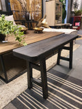 Banqueta Tere - Pátina Negra 90x23x45