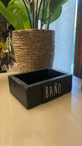 Caja de Baño - Pátina Negra 20x15x7