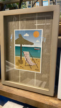 Cuadro Silla de Playa - Pino Clear y Género Teñido Rústico Marco Teñido Rústico 28.5x38.5