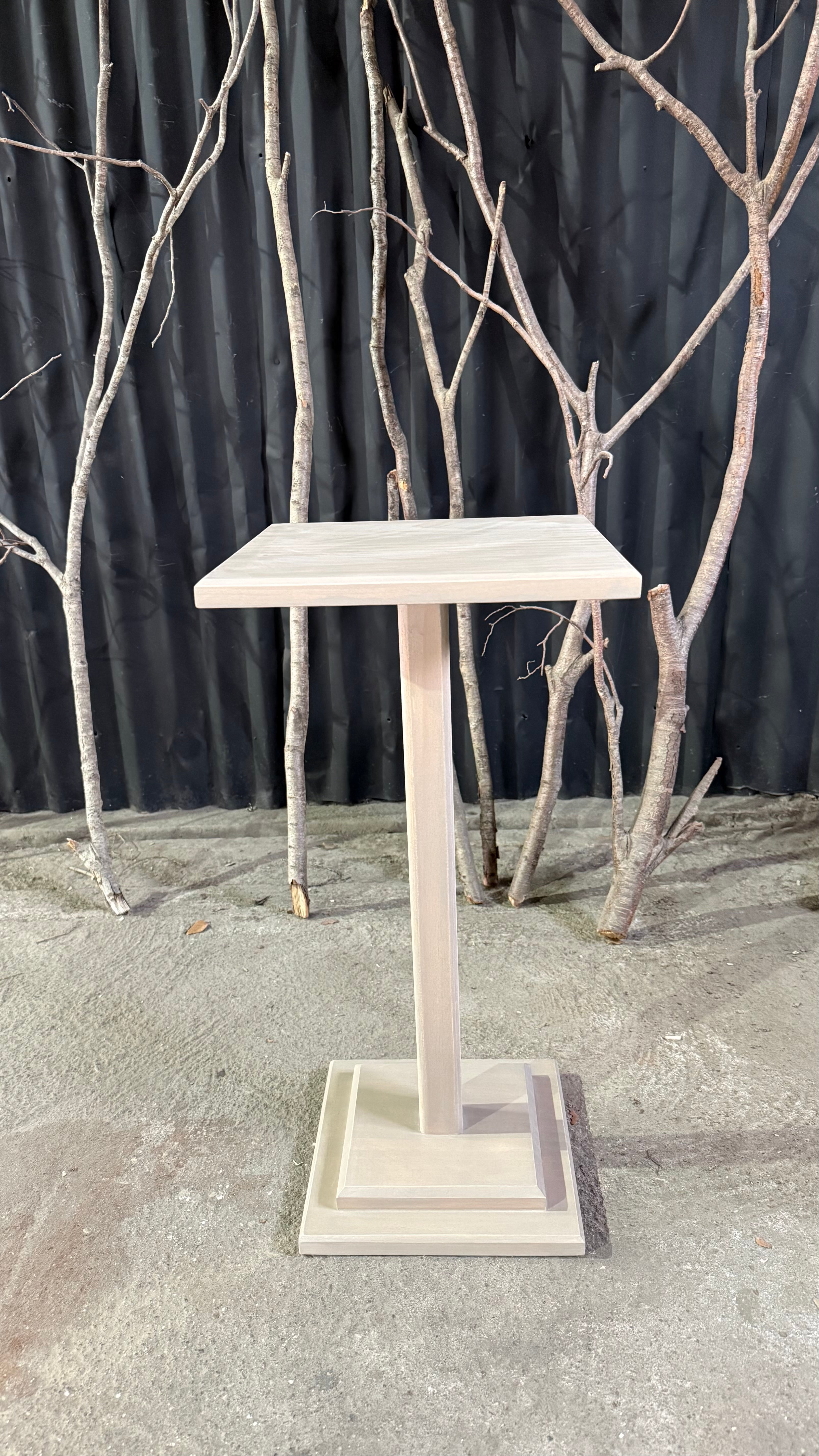 Mesa Auxiliar - Pia Teñido Rústico Claro 30x30x60