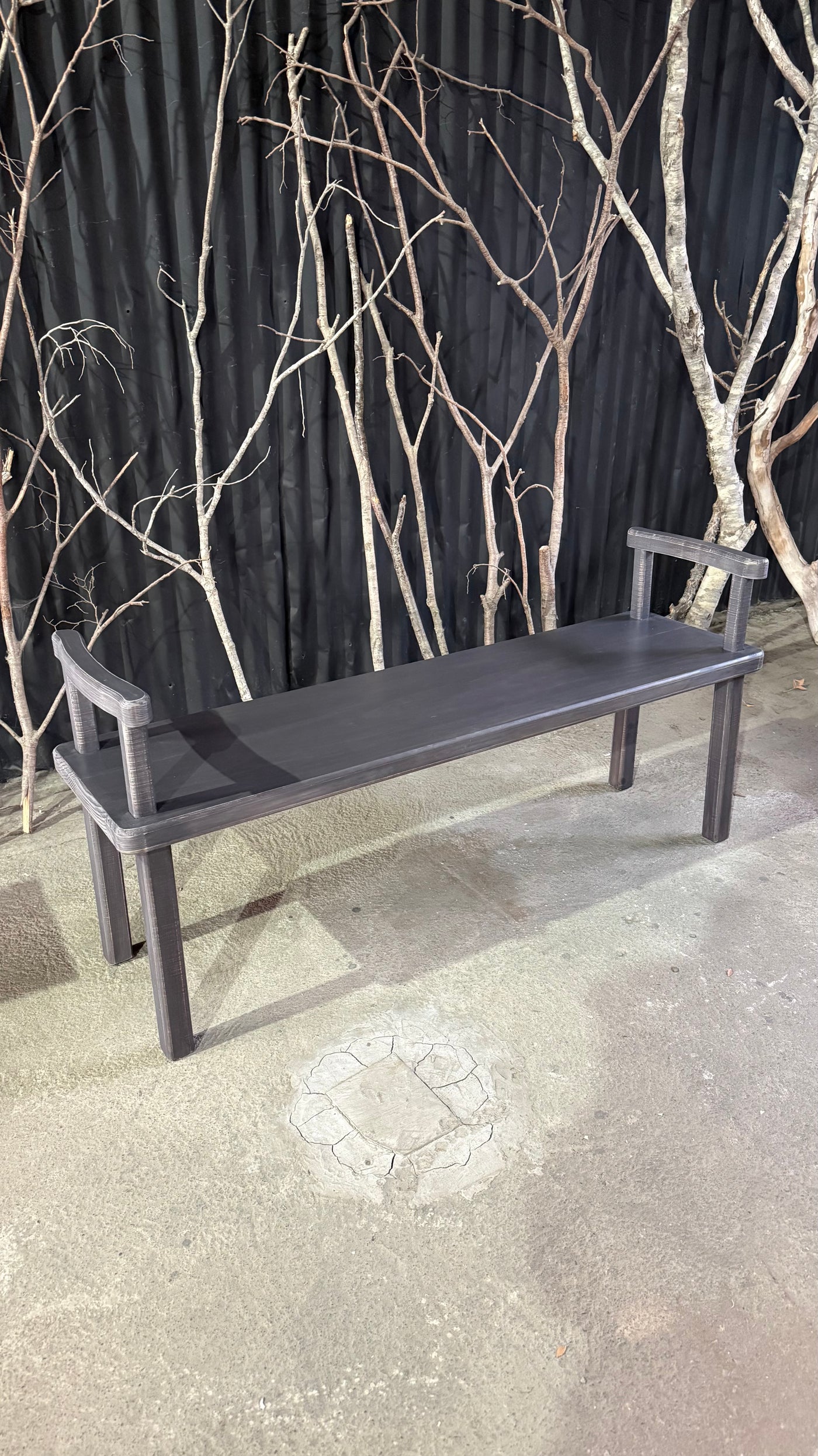 Banqueta María — Pino Clear Marrón 130x35x60