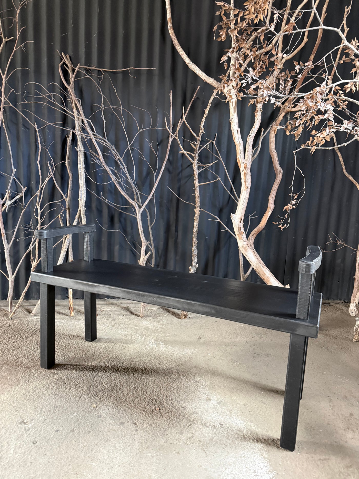 Banqueta María — Negro 110x35x40