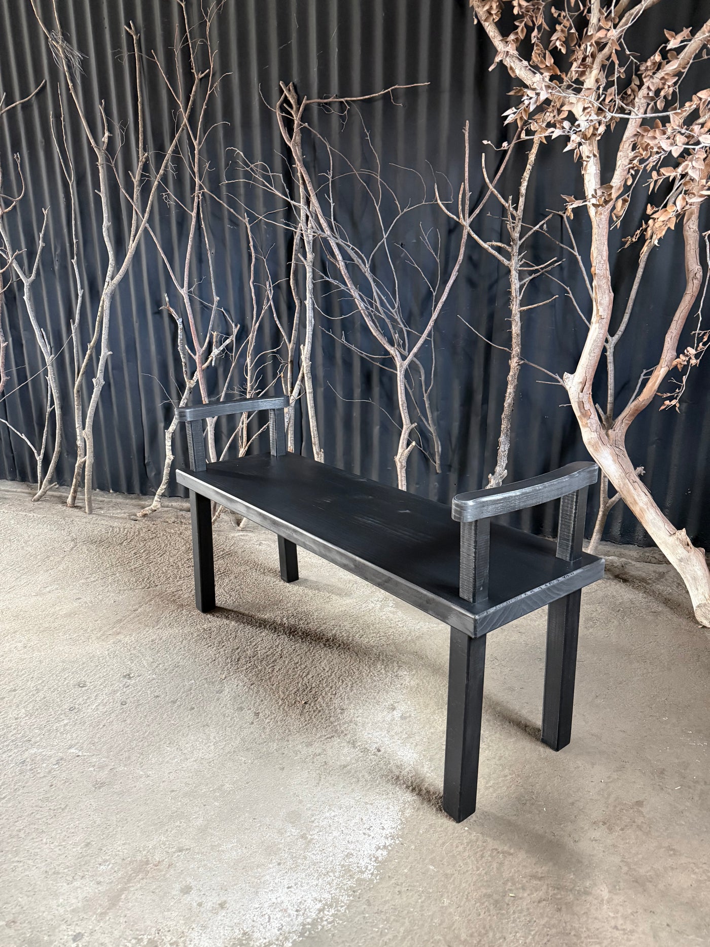 Banqueta María — Negro 110x35x40