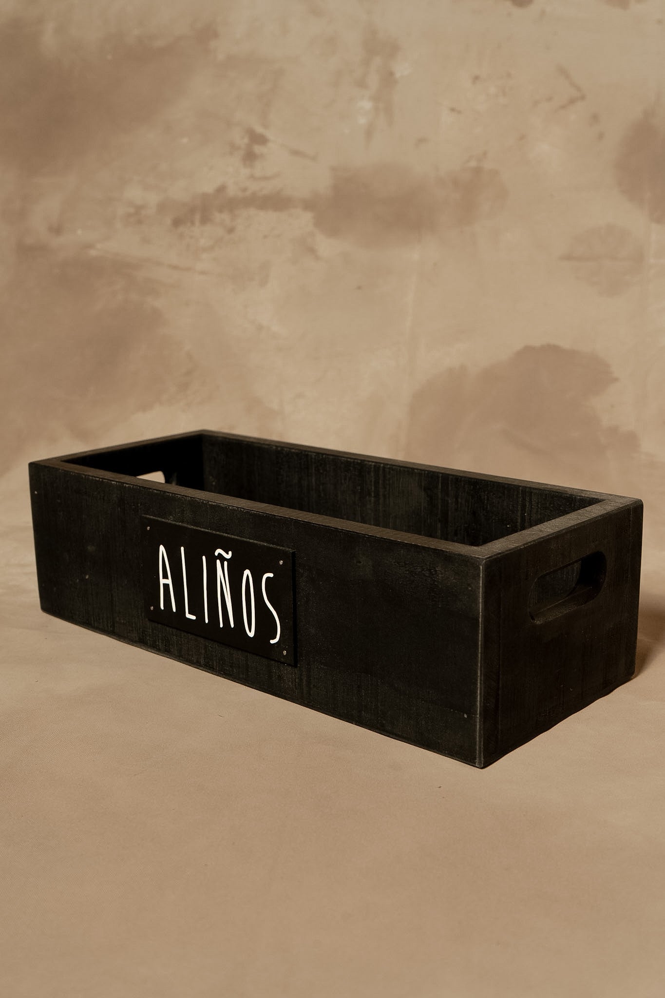 Porta Aliños - Pátina Negra 35x15x10