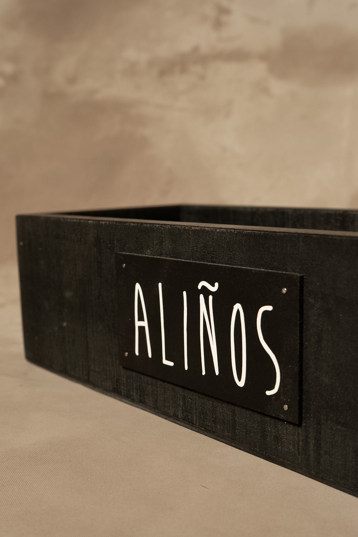Porta Aliños — Pátina Negra 35x15x10