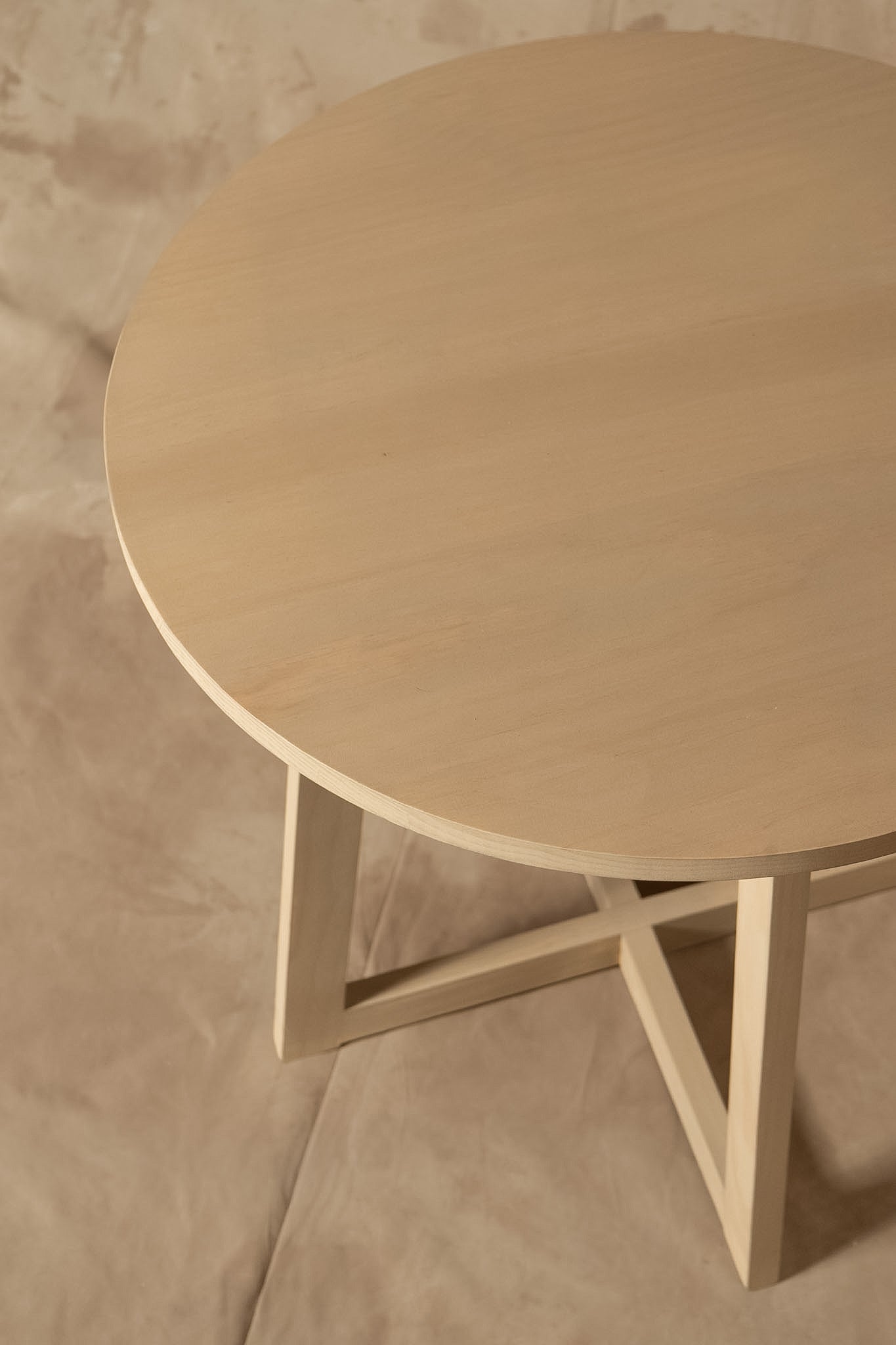 Mesa Lateral Ana - Pino Clear Teñido Rústico Gris Beige Oscuro Envejecido 60x60x60