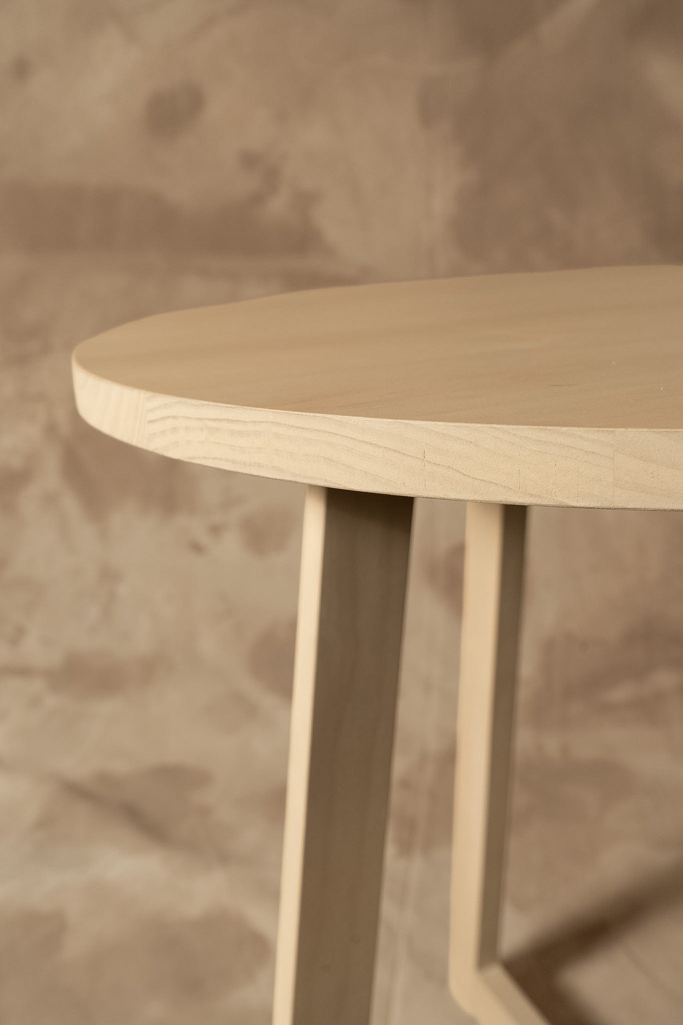 Mesa Lateral Ana - Pino Clear Teñido Rústico Gris Beige Oscuro Envejecido 60x60x60