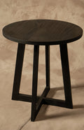 Mesa Lateral Ana - Pátina Negra 50x50x55