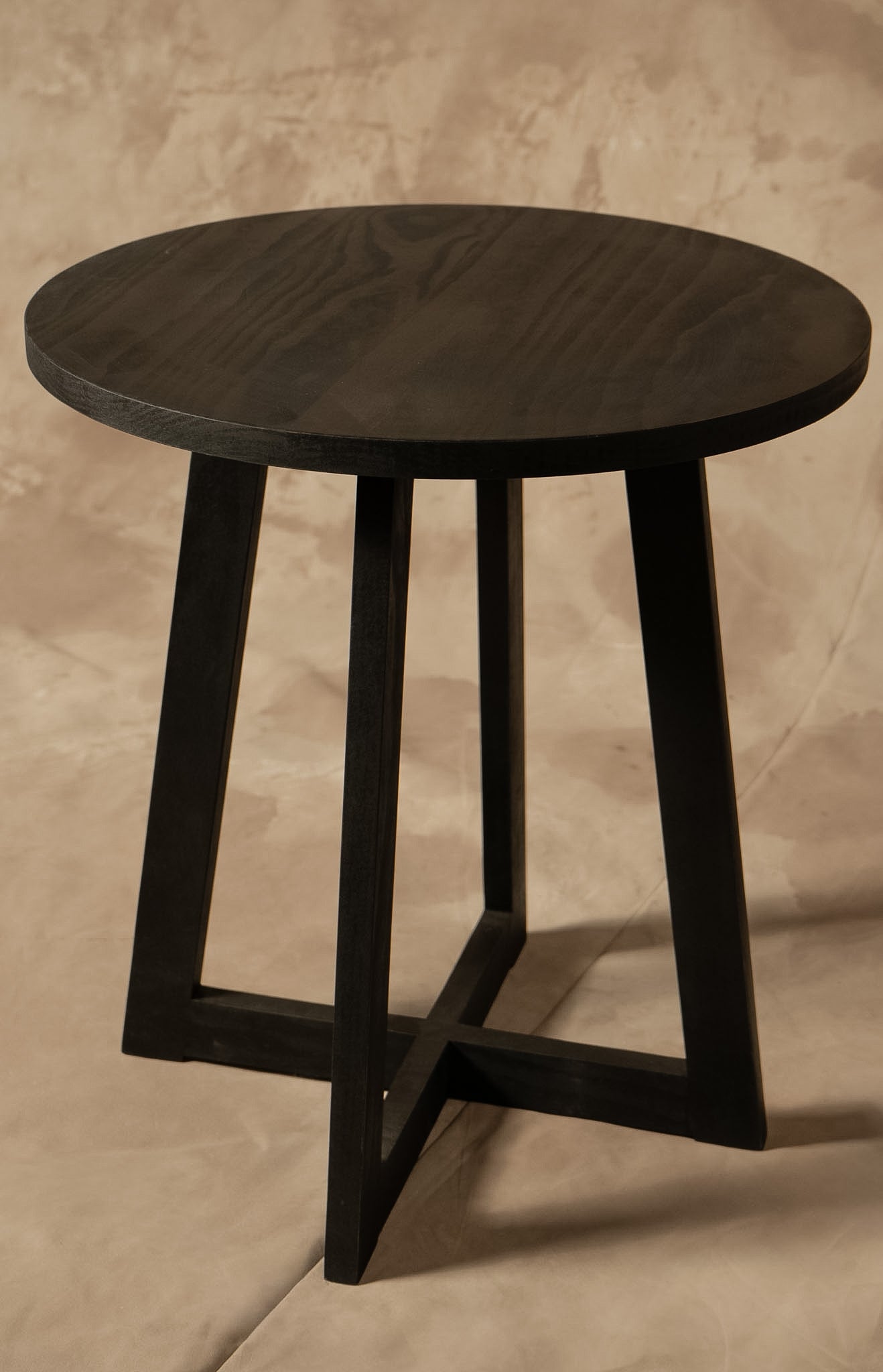 Mesa Lateral Ana - Pátina Negra 50x50x55