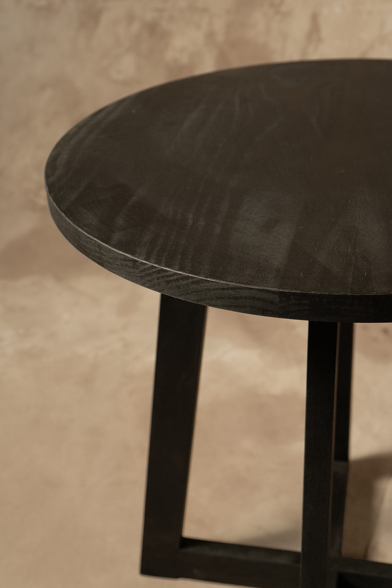 Mesa Lateral Ana - Pátina Negra 50x50x55
