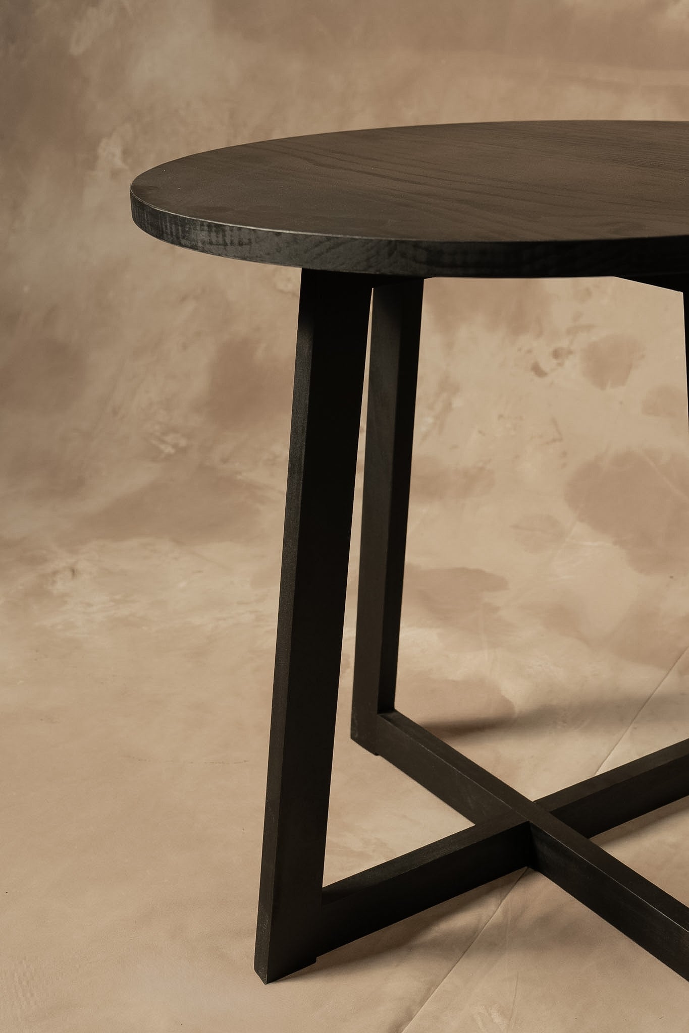 Mesa Lateral Ana - Pátina Negra 60x60x60
