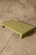 Tarima Redonda - Pino Clear Aserrado Pátina Verde Tamaño Mediano 60x30x9