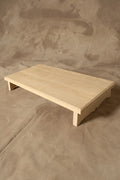 Tarima Rústica - Pino Clear Aserrada Gris Beige Envejecido Tamaño Mediano 60x30x8