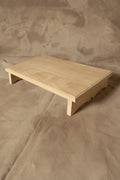 Tarima Rústica - Pino Clear Aserrada Gris Beige Envejecido Tamaño Chico 50x30x8