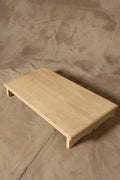 Tarima Rústica - Pino Clear Aserrada Gris Beige Envejecido Tamaño Grande 70x35x8