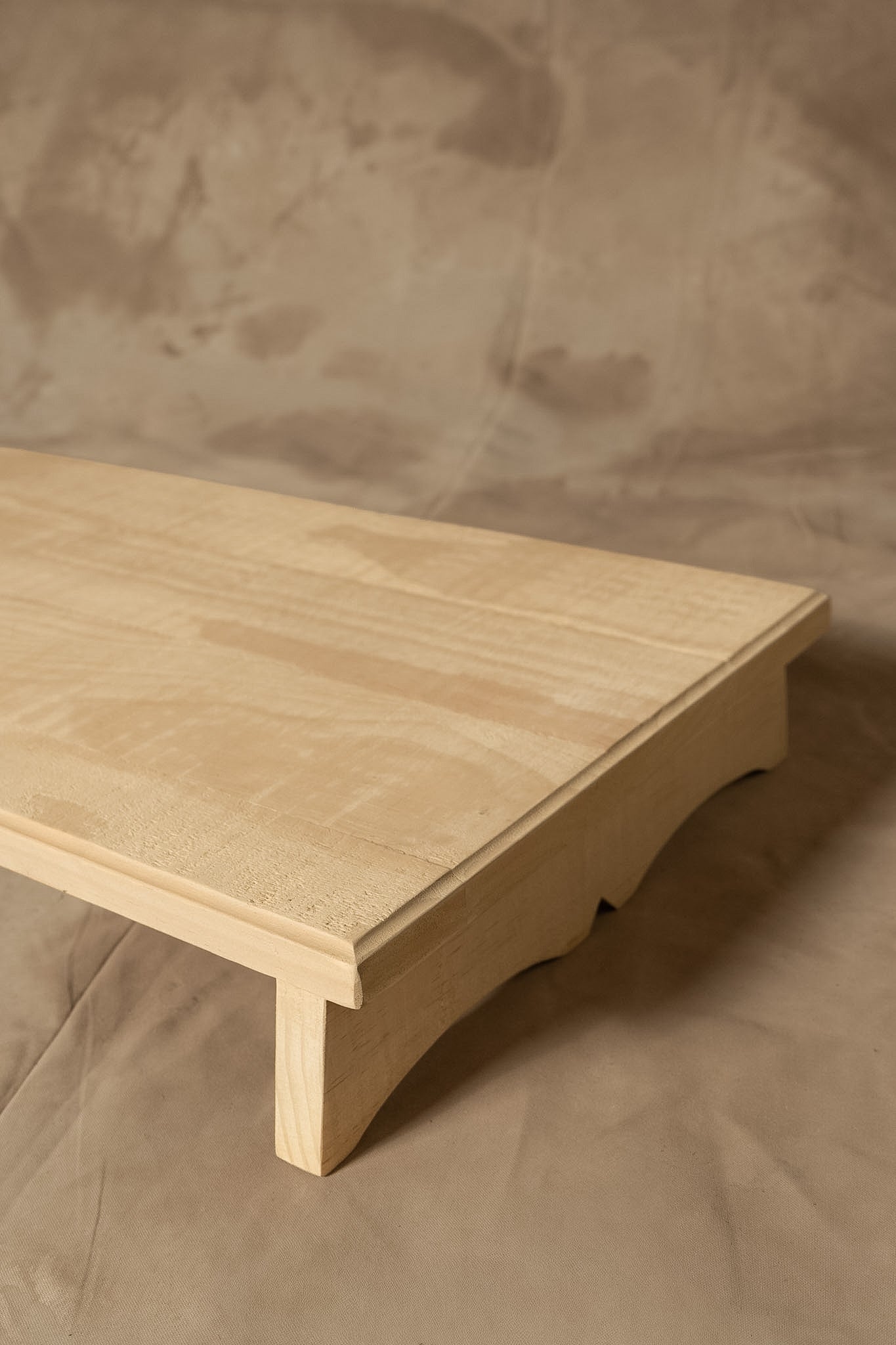 Tarima Rústica - Pino Clear Aserrada Gris Beige Envejecido Tamaño Grande 70x35x8