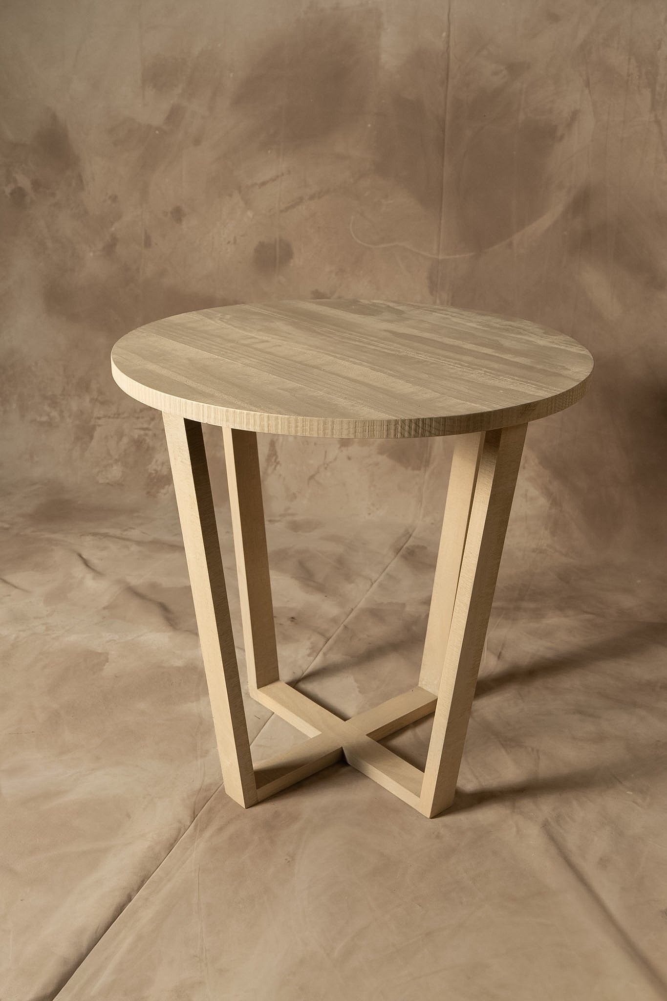 Mesa Lateral Sol - Rústico Pino Clear Teñido Rústico Aserrada Gris Beige Oscuro Envejecido 60x60x60