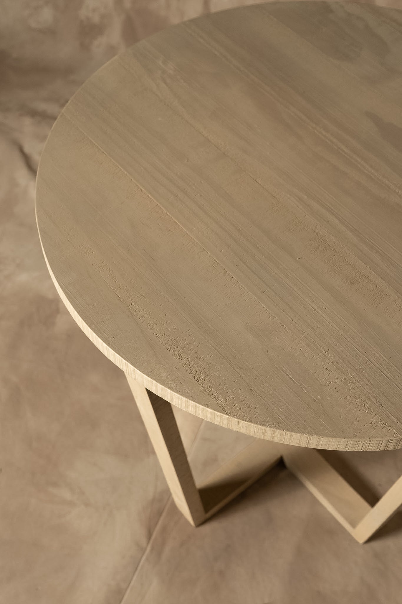 Mesa Lateral Sol — Rústico Pino Clear Teñido Rústico Aserrada Gris Beige Oscuro Envejecido 60x60x60