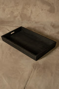 Bandeja de Trago - Pino Clear Aserrada Pátina Negra 60x35x7