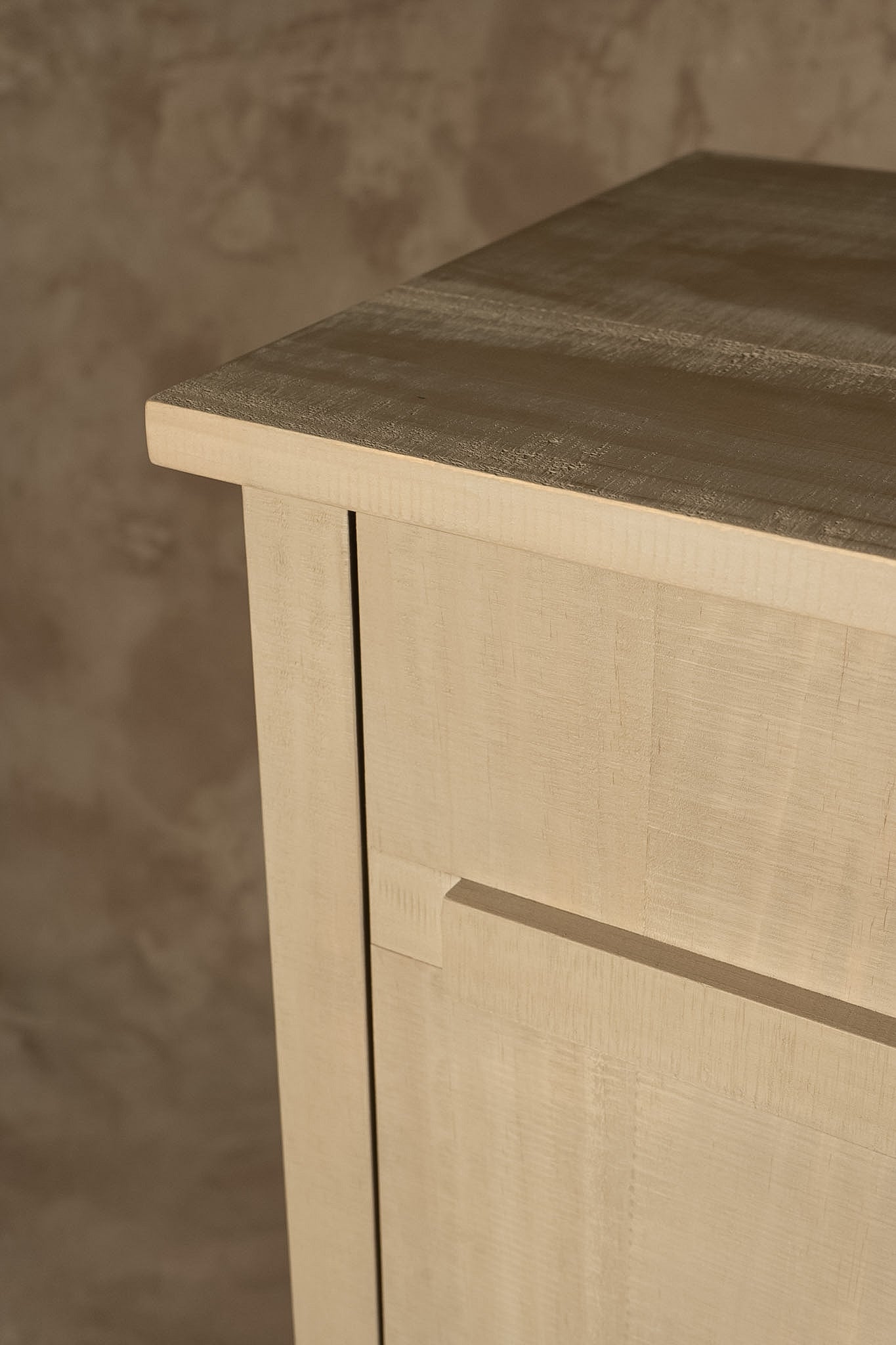 Mueble Bar Dos Puertas - Pino Clear Teñido Rústico Aserrado Gris Beige Oscuro Envejecido 80x40x100
