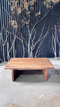 Mesa de Centro Baja - Pino Clear Aserreado Teñido Café 120x80x40
