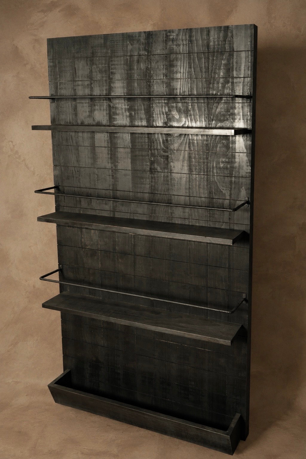 Mural de Cocina — Pátina Negra 100x21x180