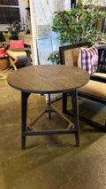 Mesa Lateral Base Triángulo - Pino Clear Aserrada Café 65x65x65