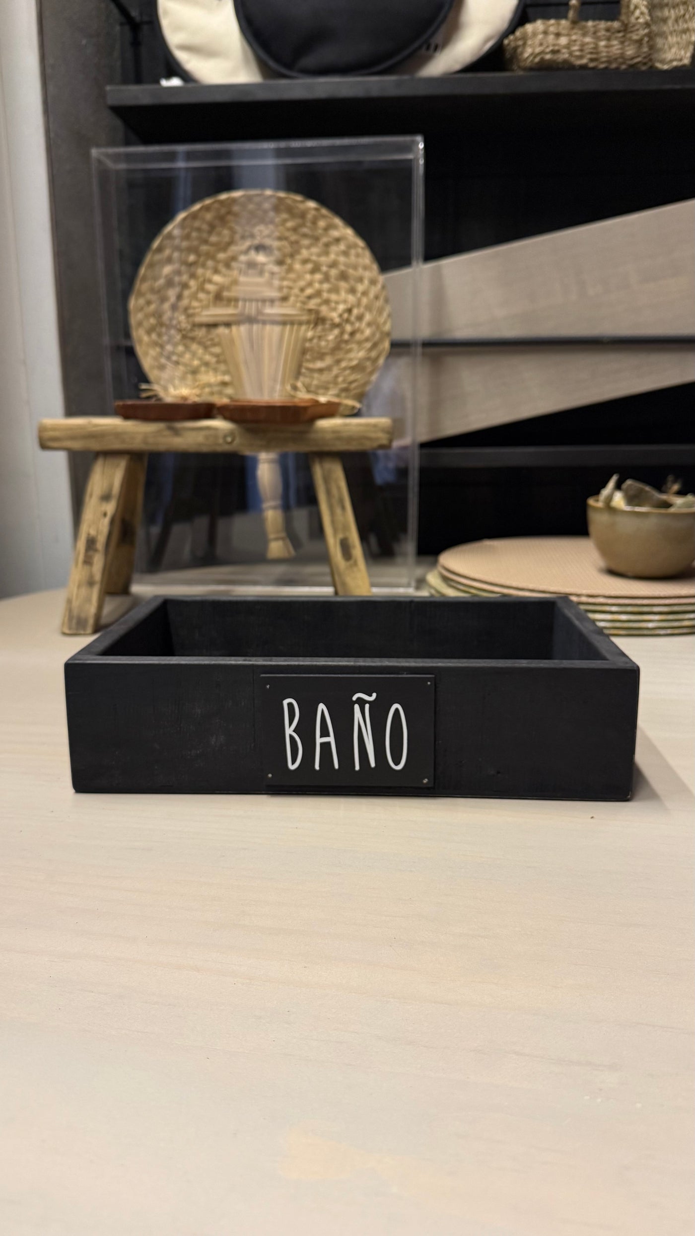 Caja de Baño — Negro 30x17x7