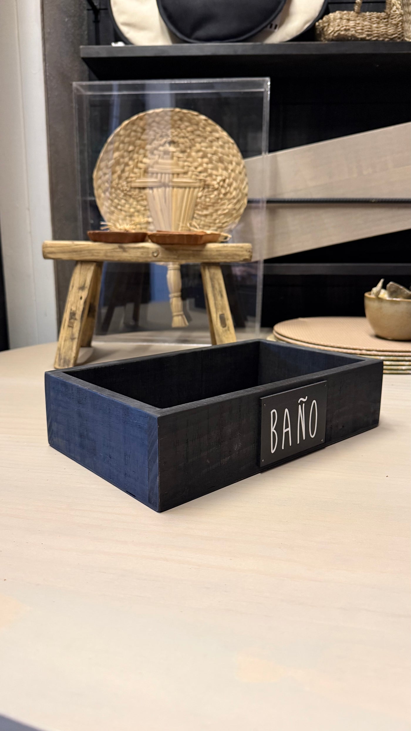 Caja de Baño — Negro 30x17x7