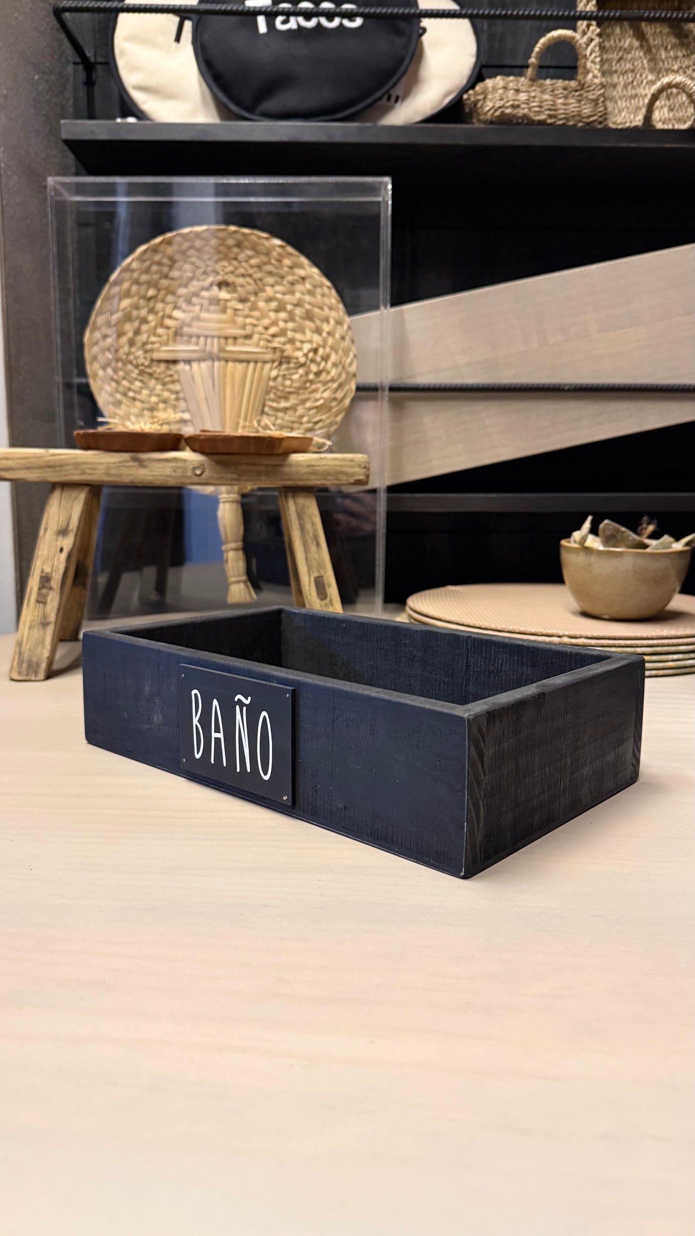 Caja de Baño — Negro 30x17x7