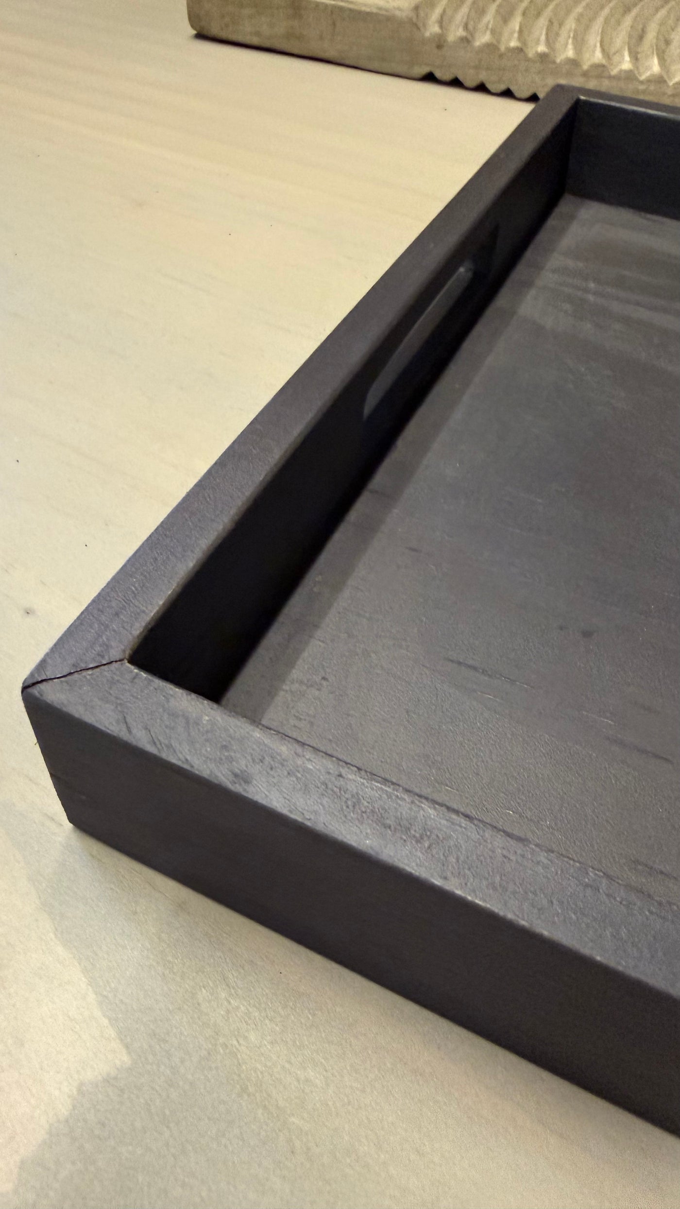 Bandeja Rectangular — Dora Pino Clear Marrón 38x27x4