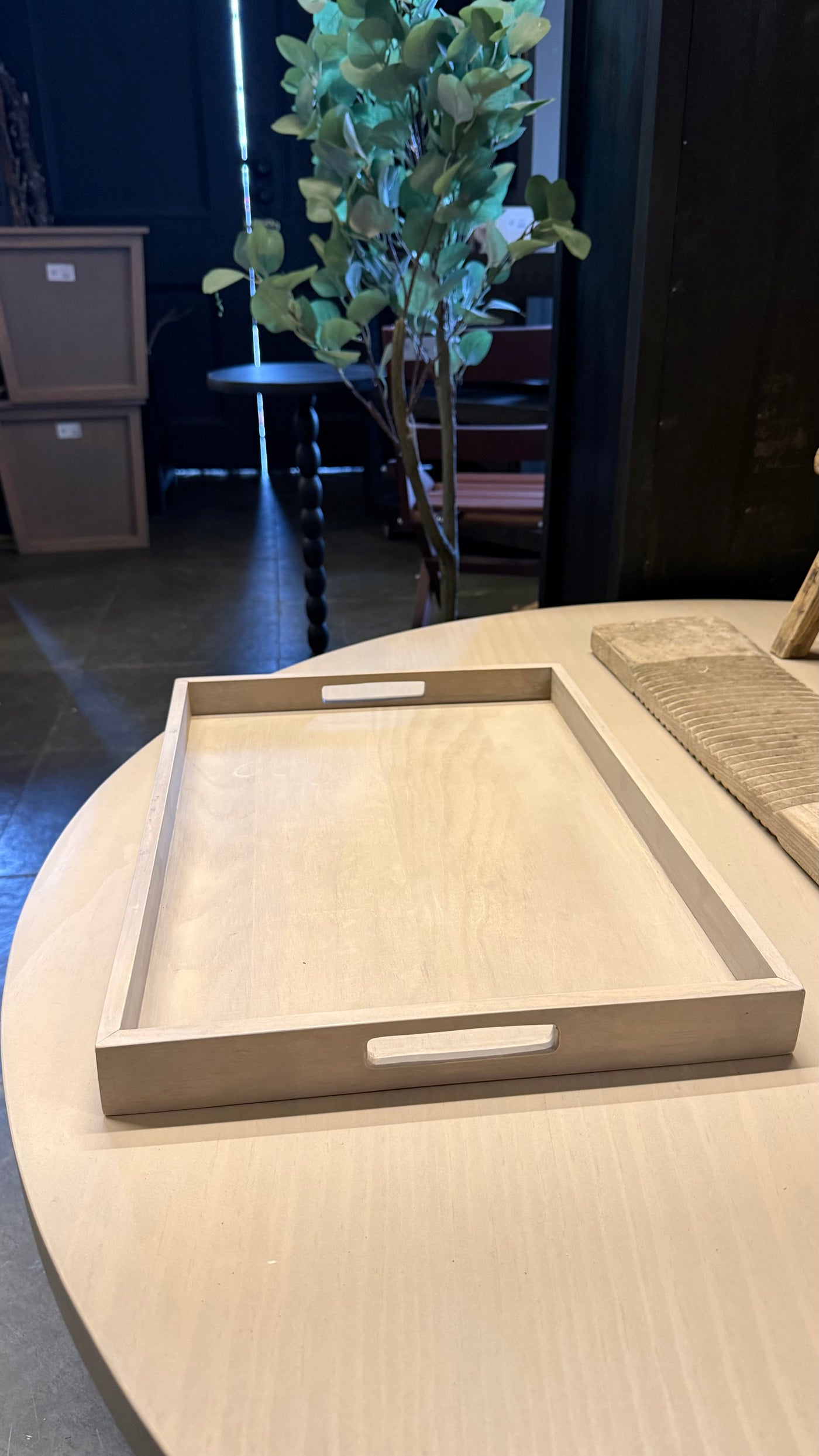 Bandeja Rectangular — Dora Pino Clear Teñido Rústico 45x33x4