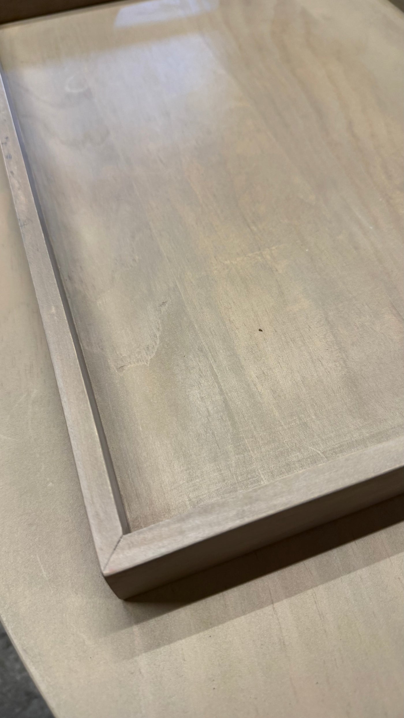 Bandeja Rectangular — Dora Pino Clear Teñido Rústico 45x33x4