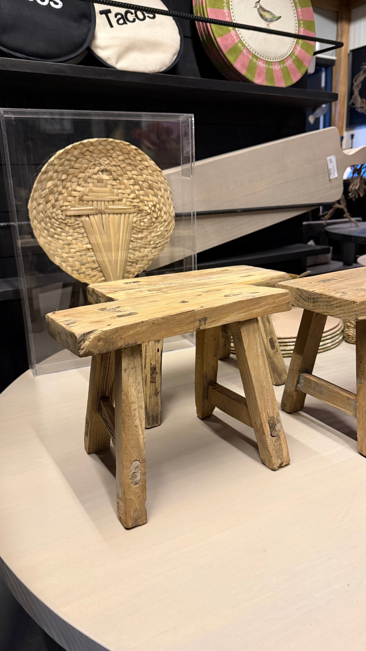 Taburete Decorativo — Tamaño Extra Chico 34x22x21