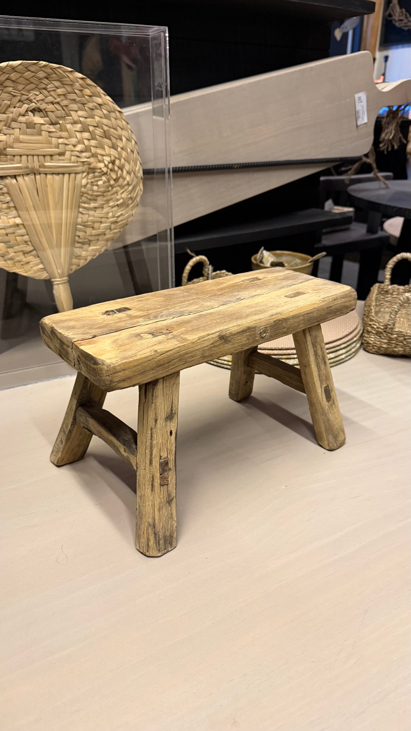 Taburete Decorativo — Tamaño Extra Chico 34x22x21