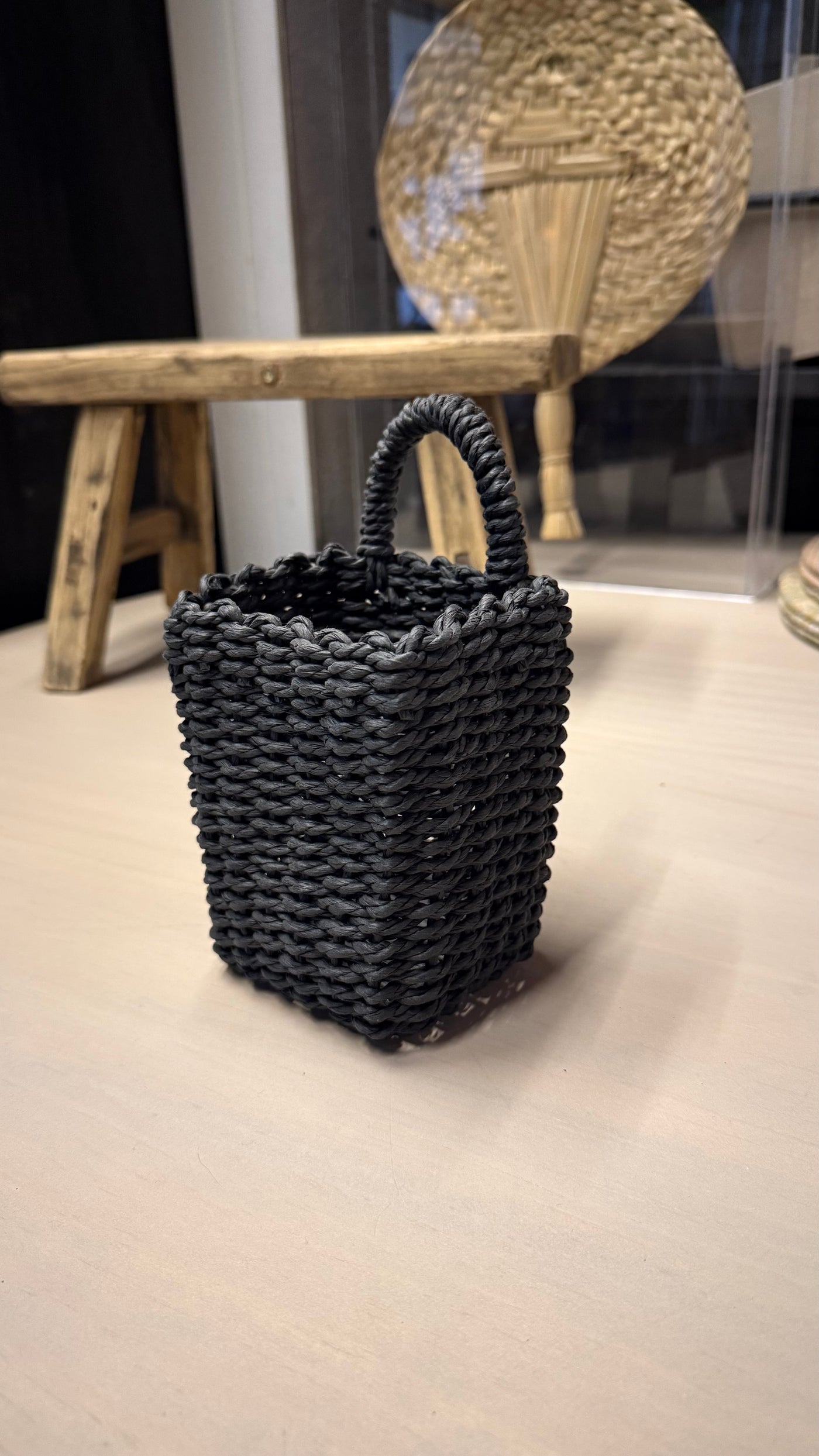 Canasto Organizador — Negro Tamaño Extra Chico 11x9x18