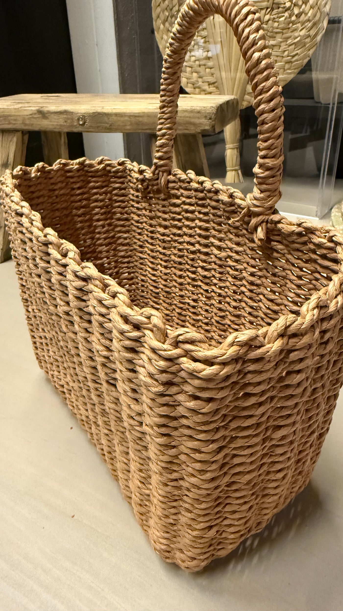 Canasto Organizador — Terracota Tamaño Chico 26x13x27