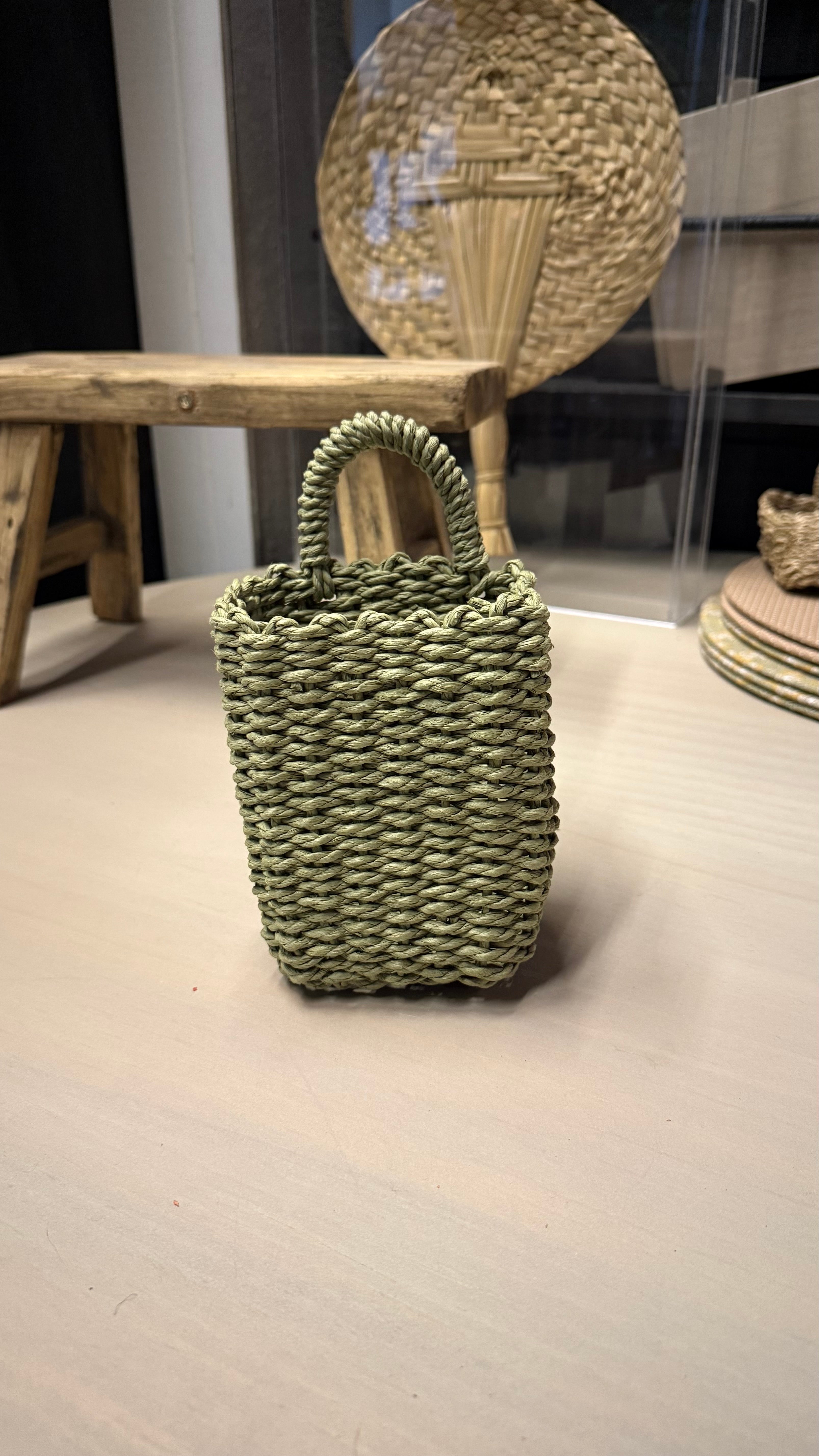Canasto Organizador - Verde Tamaño Extra Chico 12x9x20