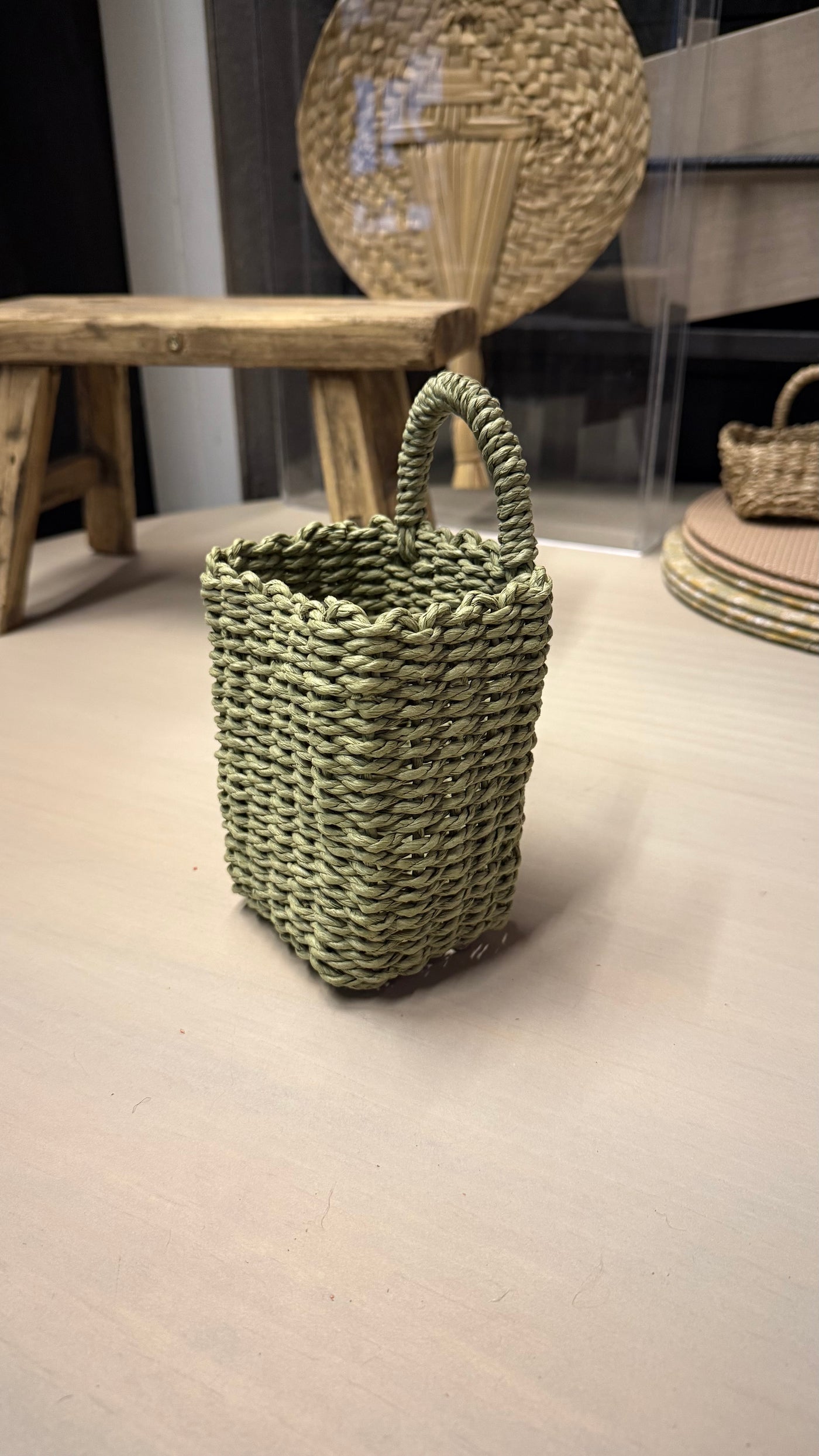 Canasto Organizador — Verde Tamaño Extra Chico 12x9x20