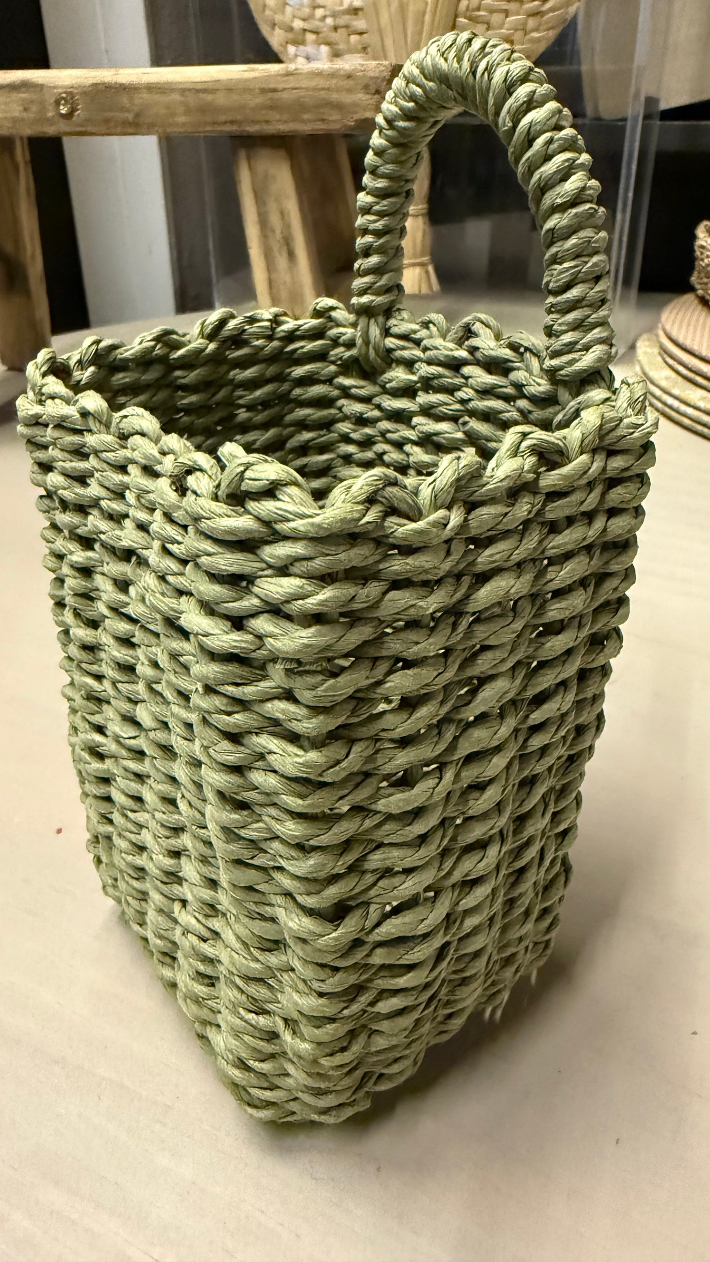 Canasto Organizador — Verde Tamaño Extra Chico 12x9x20